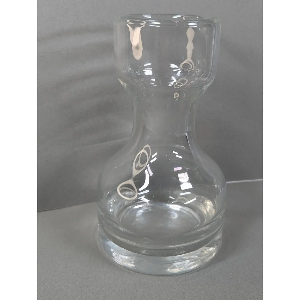 Vintage Clear Glass Wine Carafe 9
